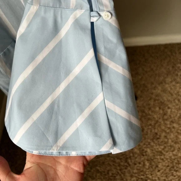 NWT Equipment Striped blue and white drop waist shirt dress size S - Picture 6 of 16